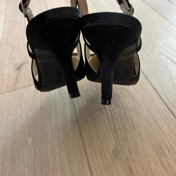 LifeStride Womens Social Scene Almond Toe Ankle Strap Slingback Heels - Picture 5 of 9